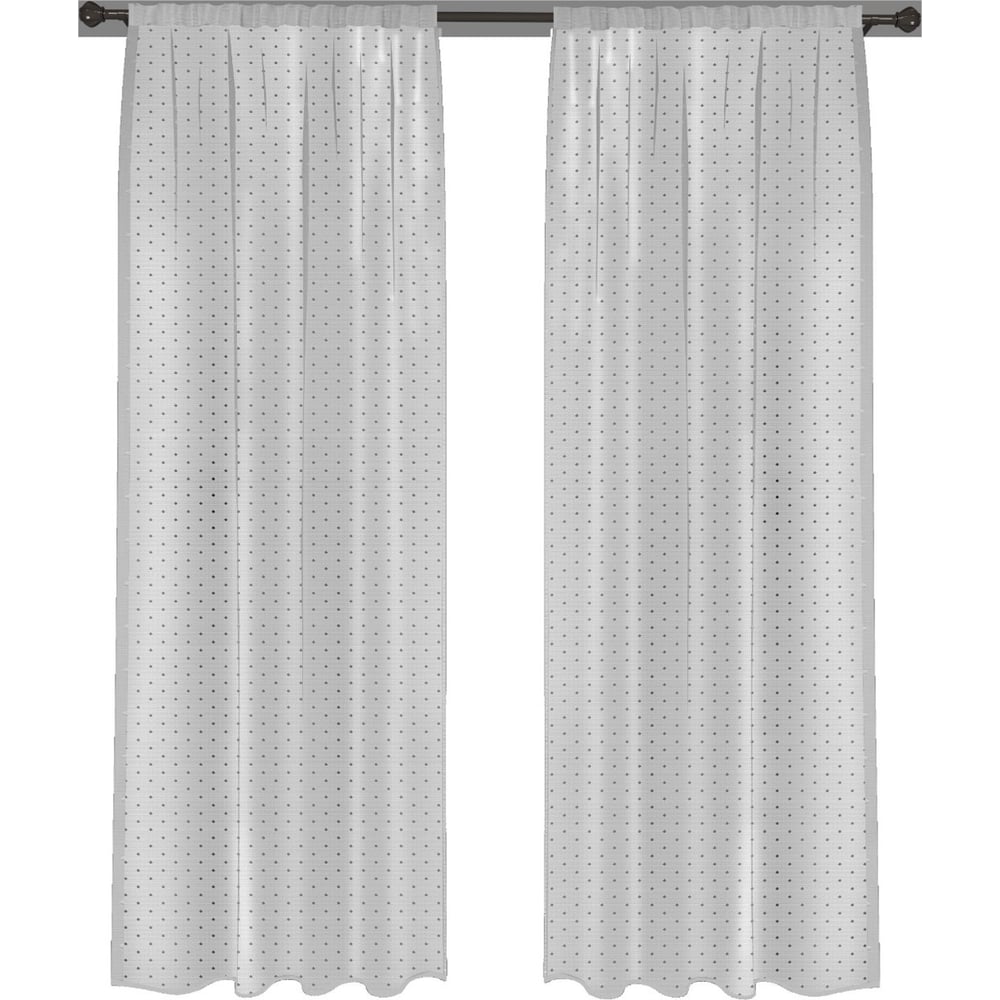 Изображение товара Комплект штор Гуд ЛАКК АБЕЛИЯ РАУНД 2 полотна 165x300 см белый