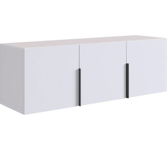 Изображение товара Трехдверная антресоль ИП Щербаков А.Н. L1200 Баско (белое дерево) 173775.2552