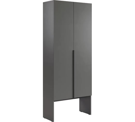 Изображение товара Двухдверный шкаф ИП Щербаков А.Н. L800 Баско (графит) 173778.2125