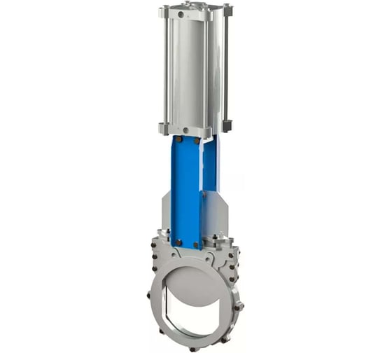 Изображение товара Задвижка шиберная двусторонняя DN.ru 304-304-EPDM-2W-Fb-2P Ду200, Ру16, пневмопривод, WENZ D040-08571