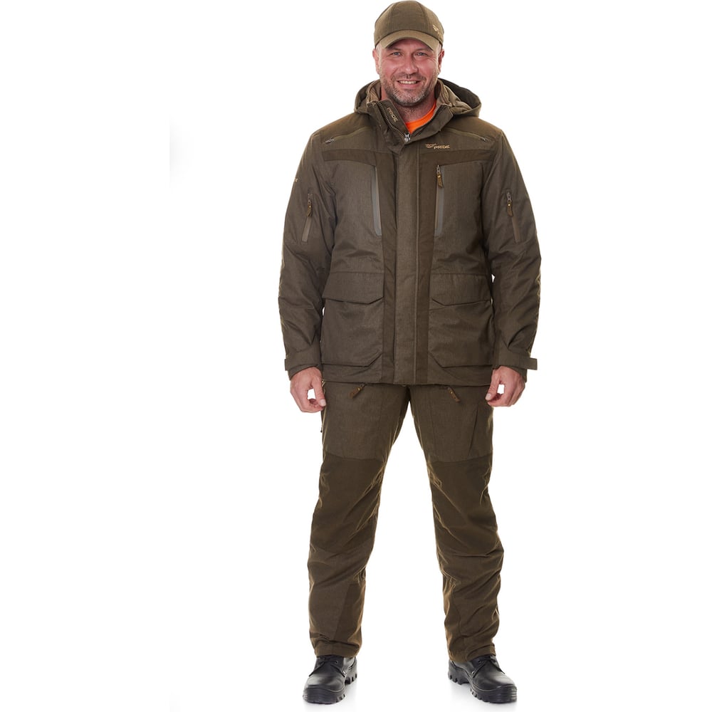Изображение товара Зимний костюм для охоты Pride Винчестер из мембраны утепленный до -15 коричневый 56-58