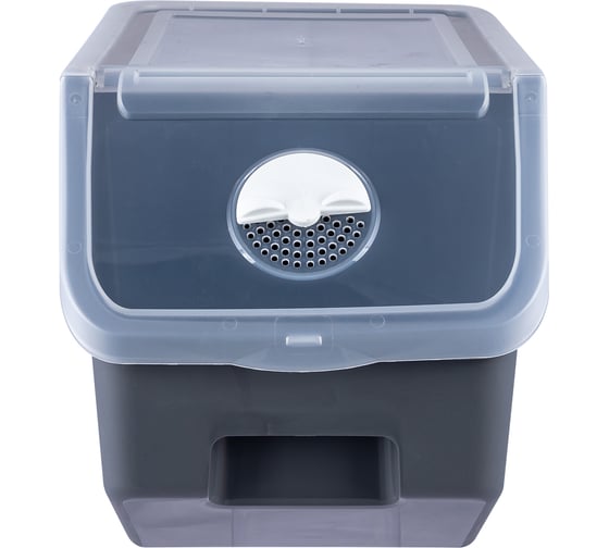 Изображение товара Контейнер для овощей Полимербыт 7.6 л, серый 438202500