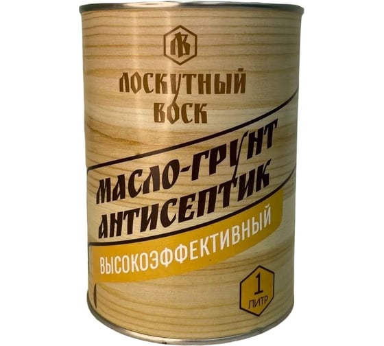 Изображение товара Масло-грунт антисептик Лоскутный воск 1 л МГА0100