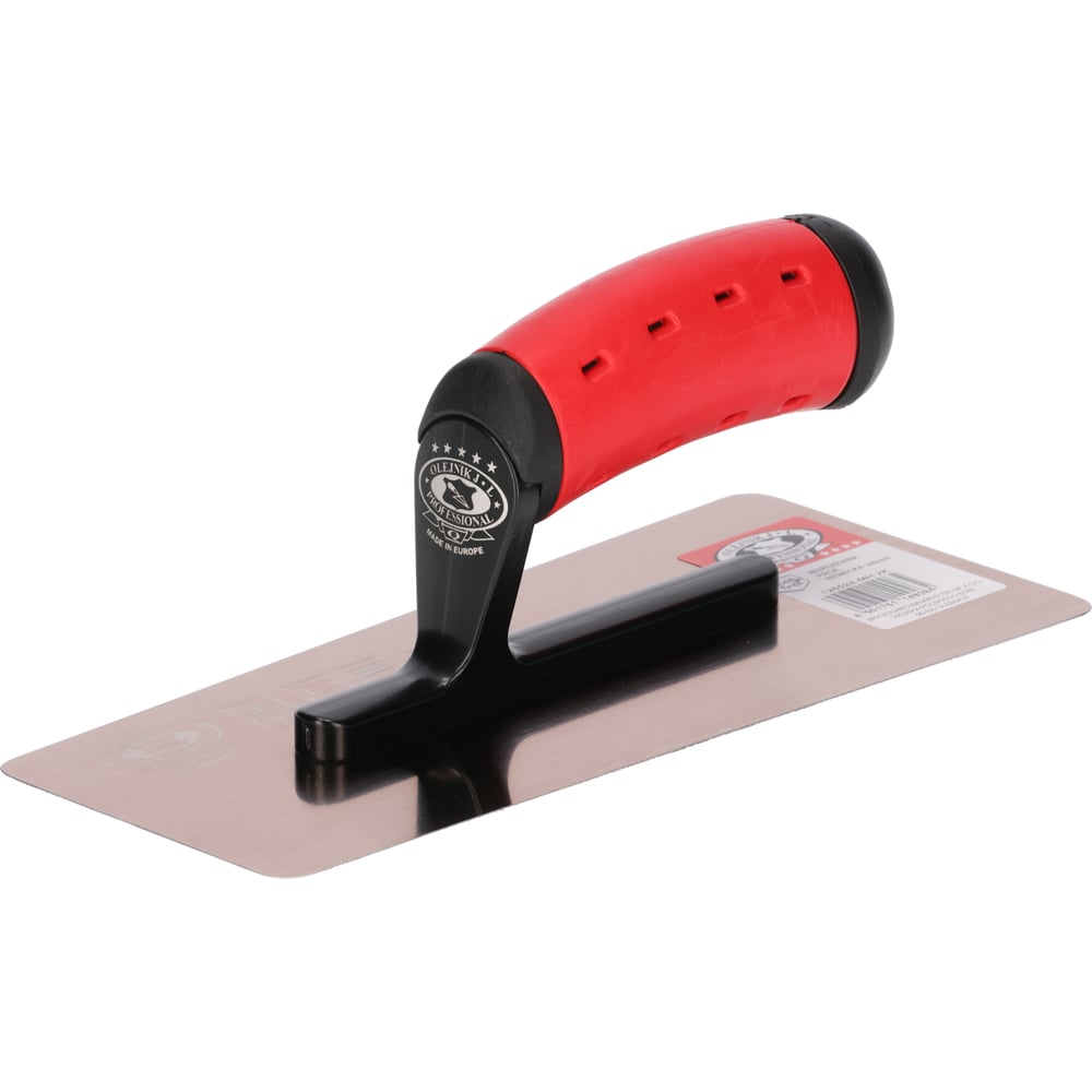 Изображение товара Гладилка Olejnik нержавеющая 240х110х90 с двухкомпонентной ручкой