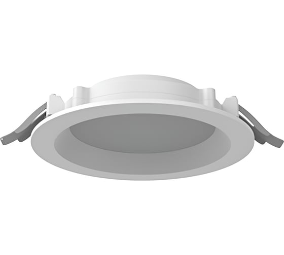 Изображение товара Светодиодный светильник VARTON DL-01 Pro 160 мм 15 Вт 4000 K круглый встраиваемый 176x51 мм IP65/40 RAL9003 белый муар с рассеивателем опал V1-RF-00183-10000-6501540