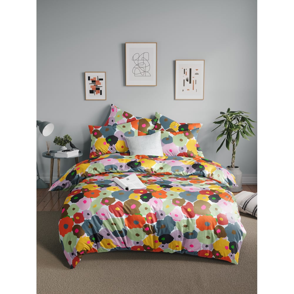 Изображение товара Комплект постельного белья Guten Morgen бязь 2 спальный с наволочками рис 1179 Murreva