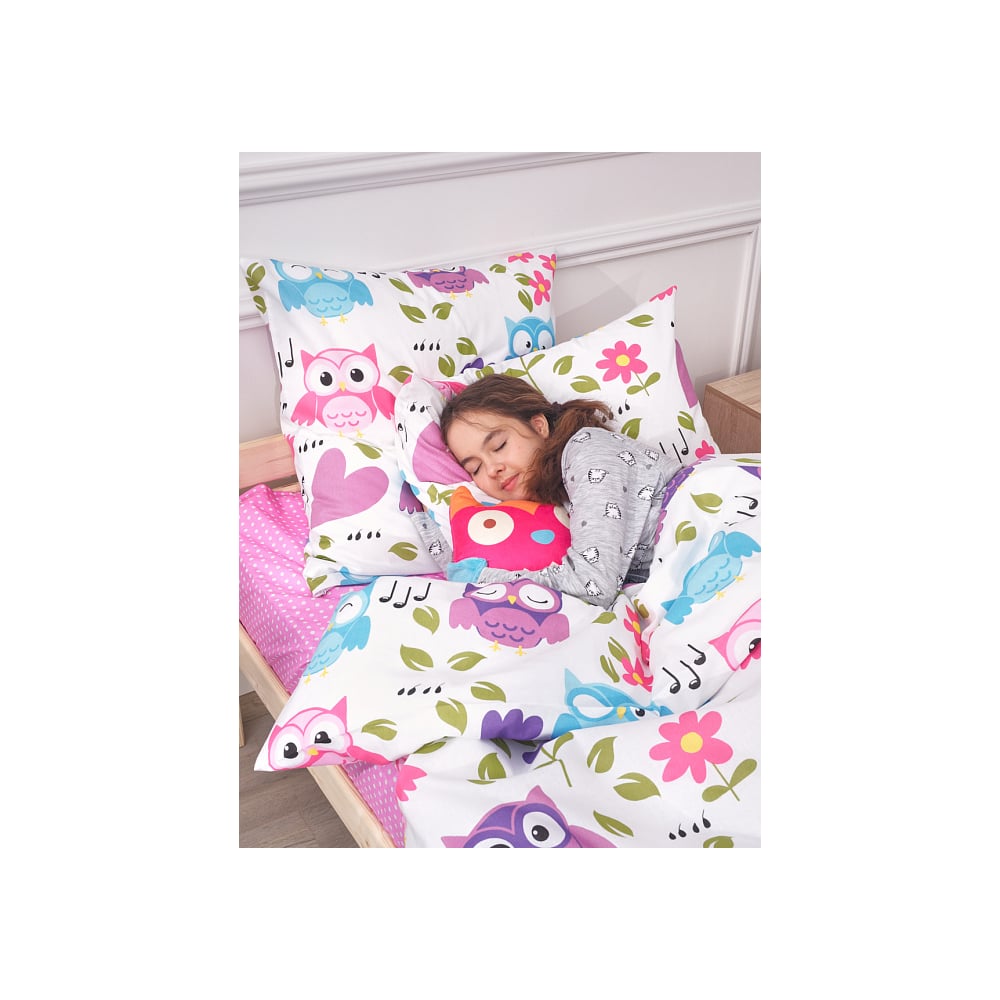 Изображение товара Постельное бельё детский комплект Guten Morgen "Funny Owls" полутораспальный