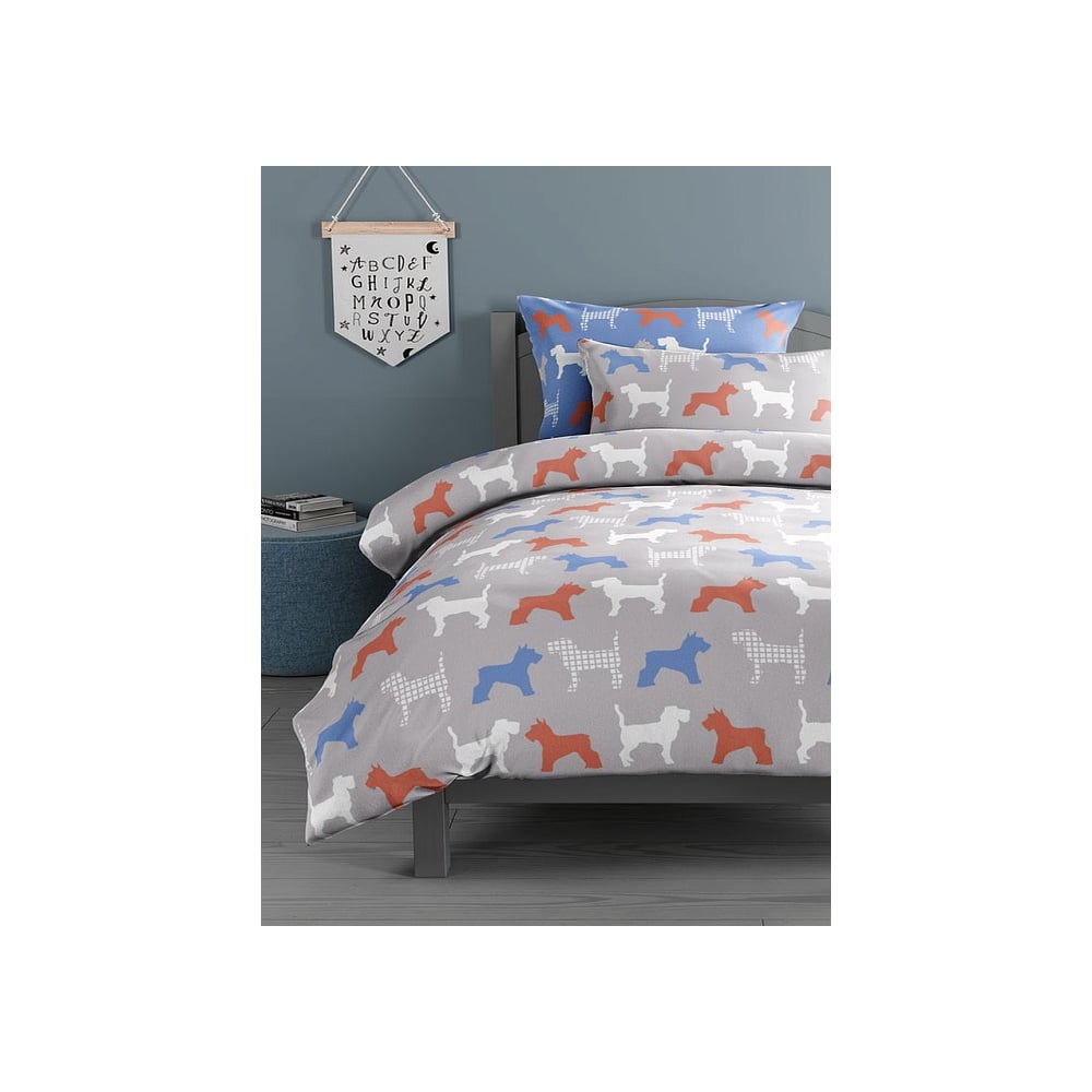 Изображение товара Комплект постельного белья для детей Guten Morgen поплин рис.1069 Dog Show 2 сп с наволочками 70х70