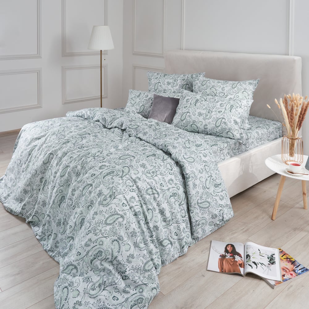 Изображение товара Комплект постельного белья Guten Morgen бязь рис 1177 для полутораспальной кровати