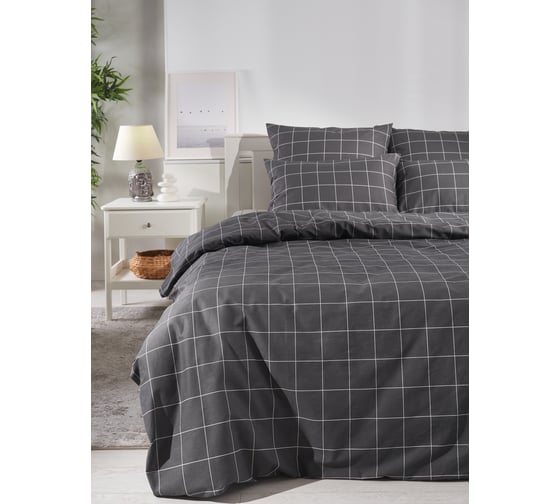 Изображение товара Комплект постельного белья Guten Morgen бязь, рис.1180, Bredvecklare Евро, с наволочкой, 50x70 см ПБ-1180-220-240-50