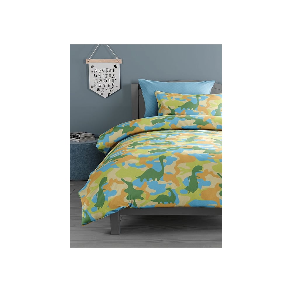 Изображение товара Комплект постельного белья для детей Guten Morgen поплин динозавр 1.5 спальный