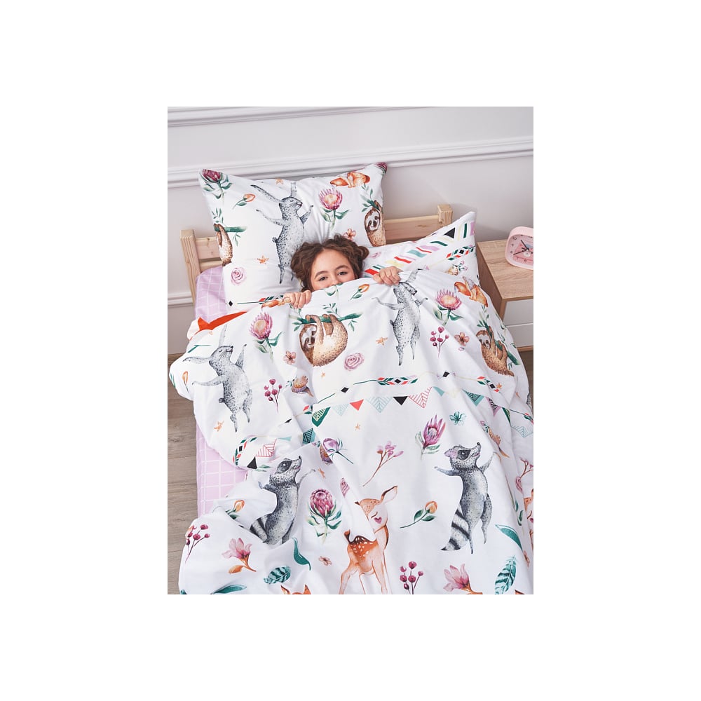 Изображение товара Комплект постельного белья для детей Guten Morgen поплин 50x70 см животные