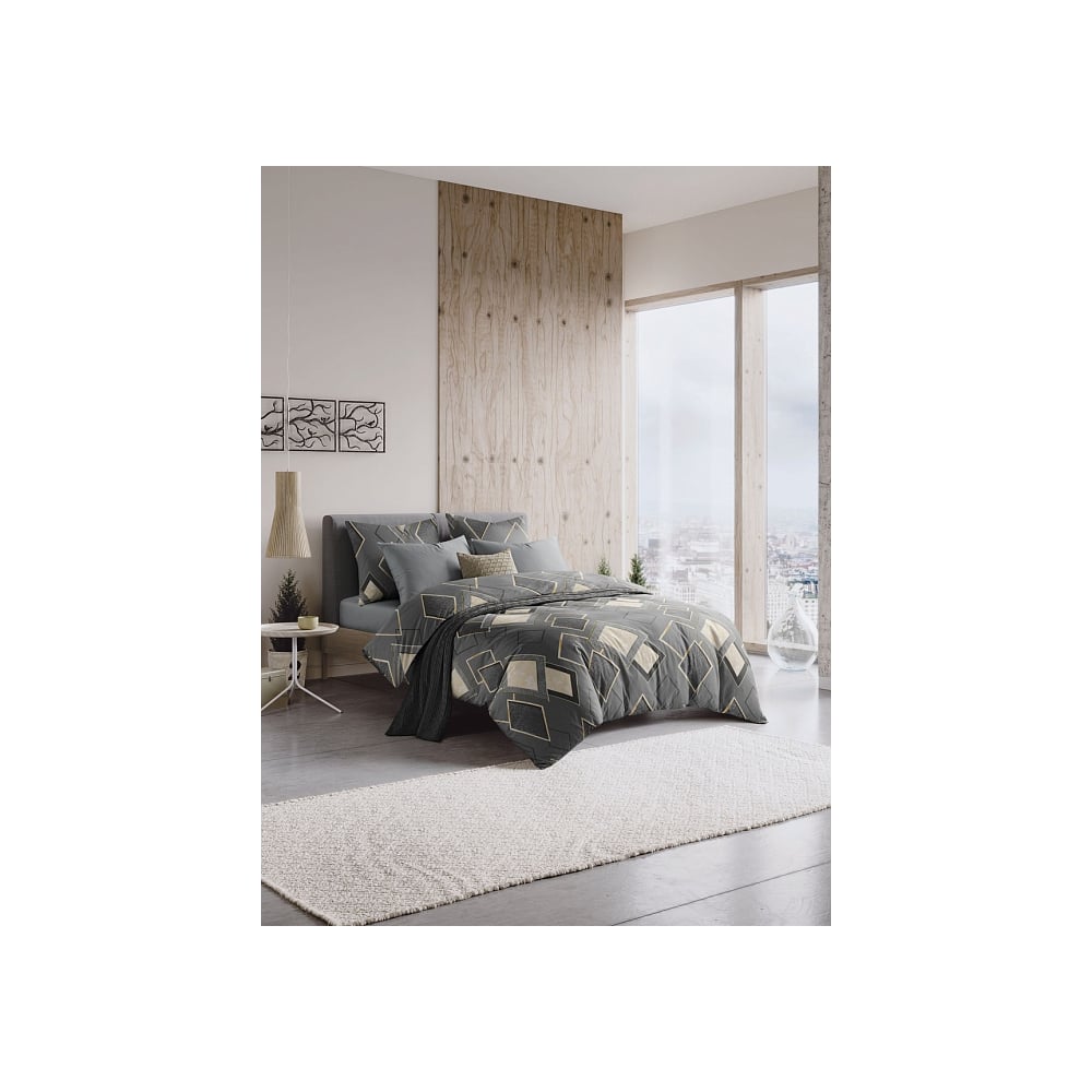 Изображение товара Комплект постельного белья Guten Morgen Поплин 1.5 спальный геометрия