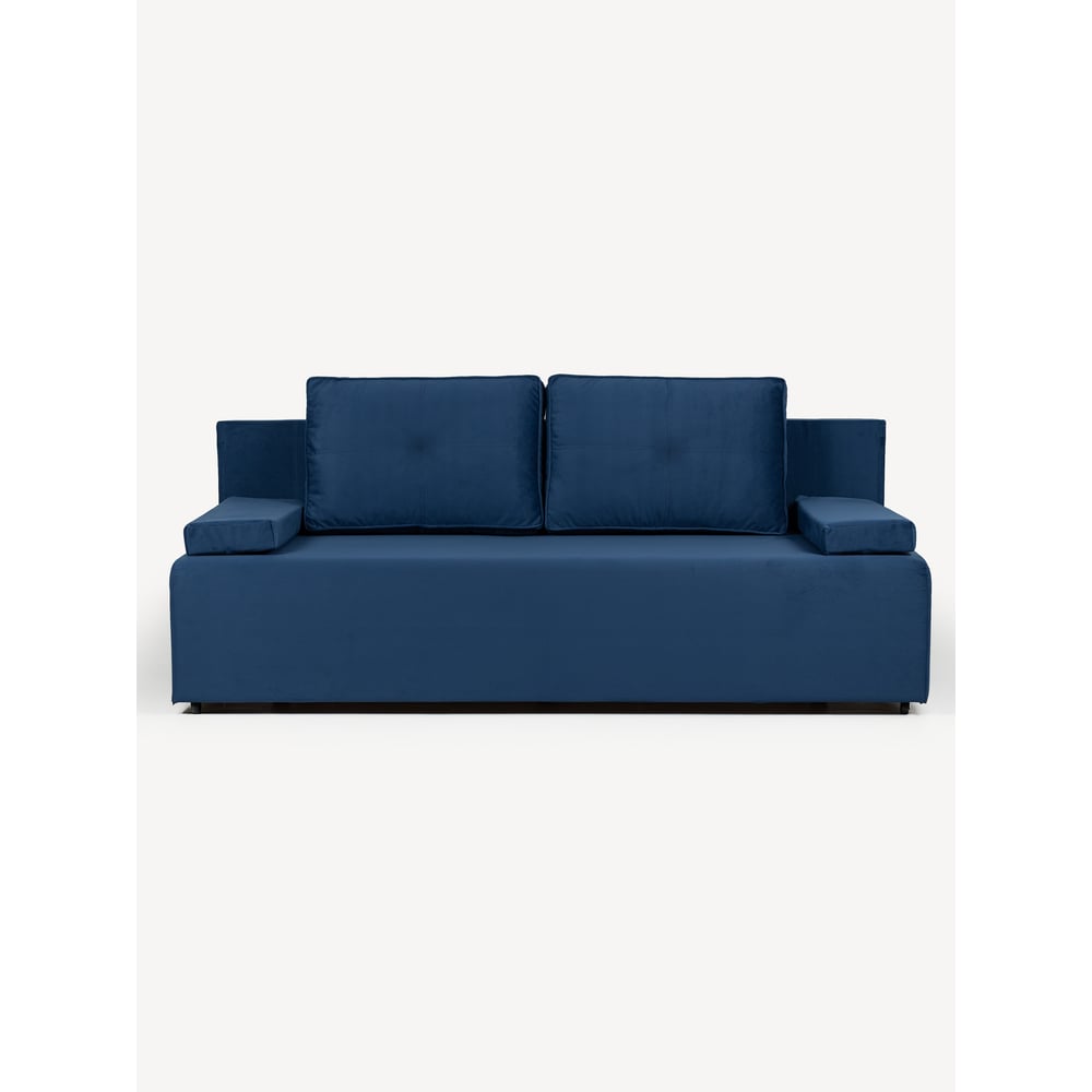 Изображение товара Диван-кровать Divan24 Турин лайт синий велюр двуспальный раскладной