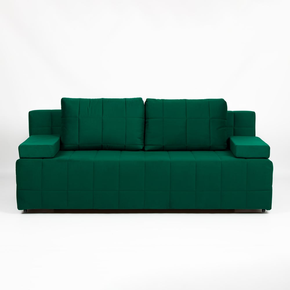 Изображение товара Диван-кровать Divan24 Вентура зеленый механизм Еврокнижка велюр