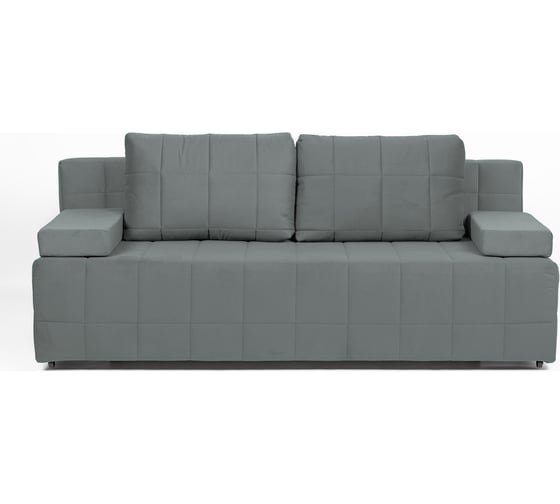 Изображение товара Диван-кровать Divan24 Вентура серый, механизм Еврокнижка, велюр 30033322