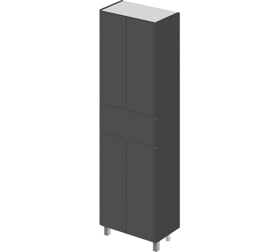 Изображение товара Напольный пенал ИТАНА Roberto 60 600x350x1900 Графит 4657828216616