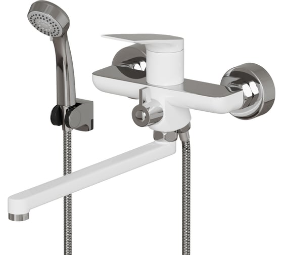 Изображение товара Смеситель для ванны и умывальника MIXLINE 35k ML41-02 Swan White БЕЛЫЙ 553910