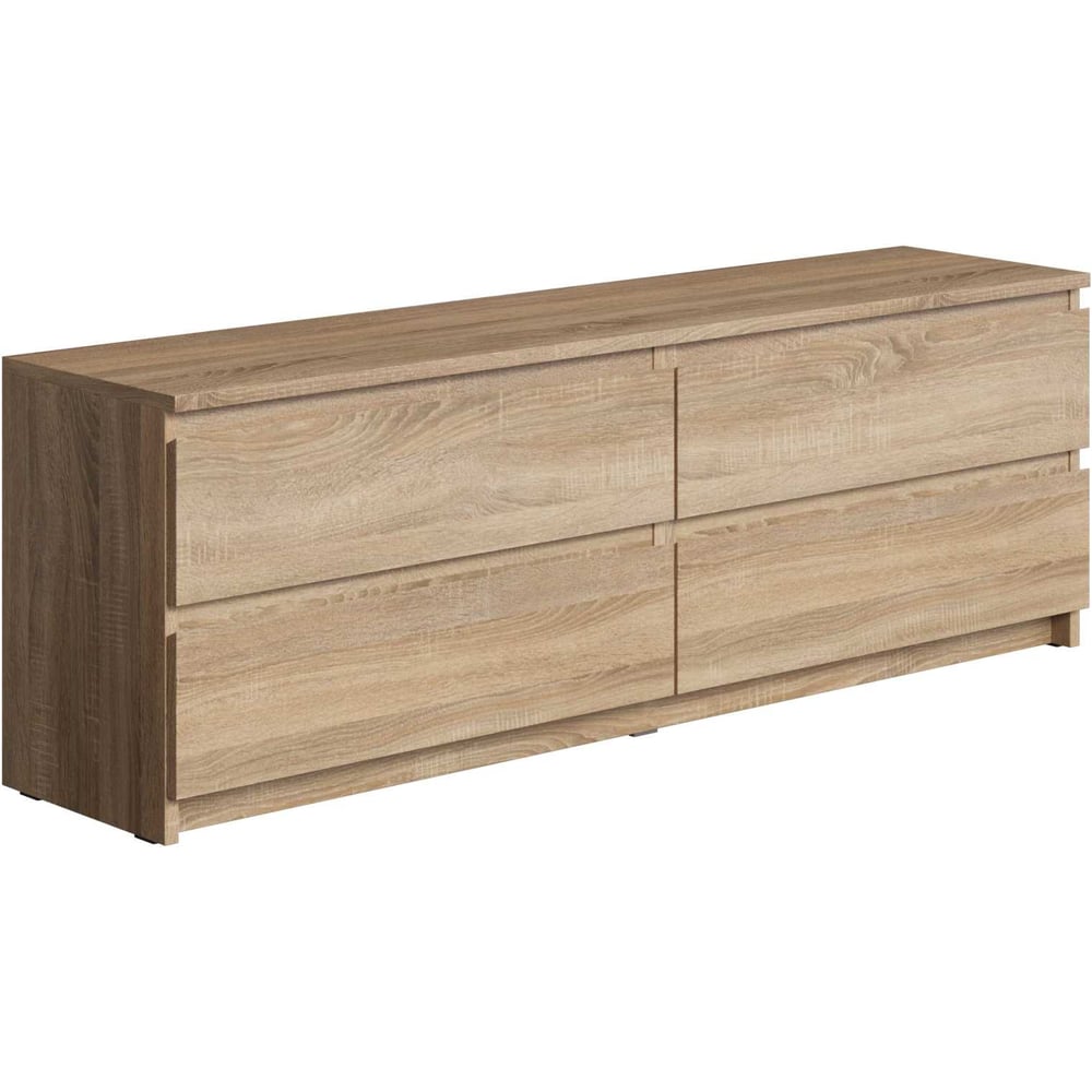 Изображение товара Комод Divan24 Хоста с 4 ящиками в цвете дуб сонома для прихожей