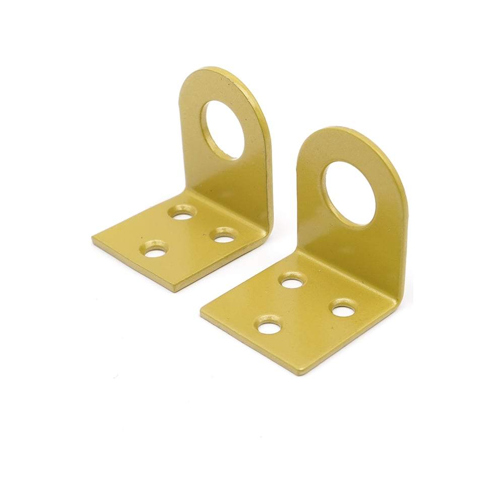 Изображение товара Проушина Трибатрон большая гнутая 40x90 золотой металлик