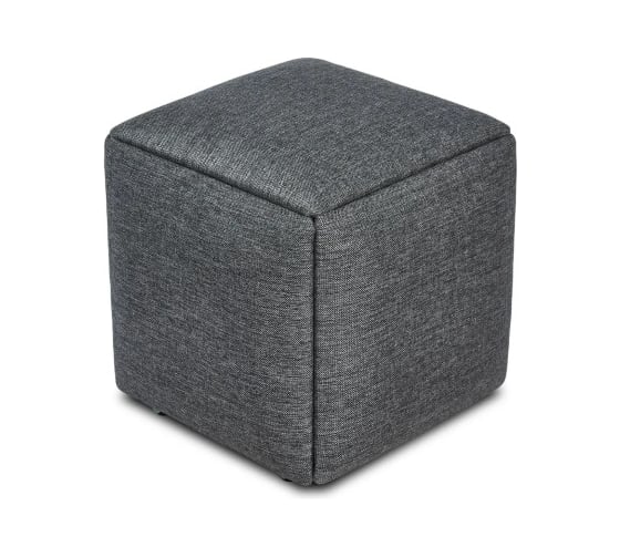 Изображение товара Пуф Divan24 малый трансформер 5 в 1, рогожка, темно-серый 63000444