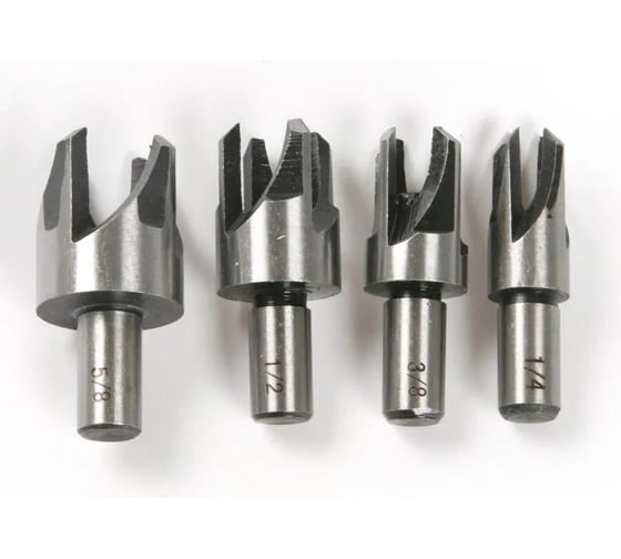 Изображение товара Набор резаков для пробок 4 предмета Свёрла пробочные, Vitatools sverlo-probochnoe-4