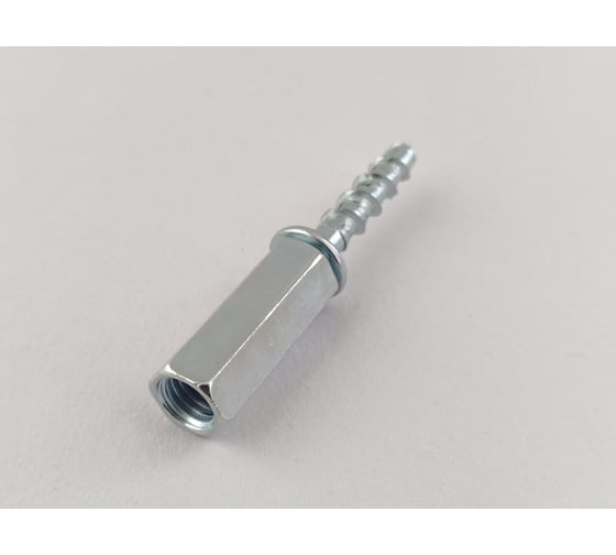 Изображение товара Анкер-шуруп по бетону Rusconnect PNB 060355 6x55 мм, 50 шт., с наружной резьбой М8, в сборе с удлинённой гайкой М8/10 Белый цинк 720655