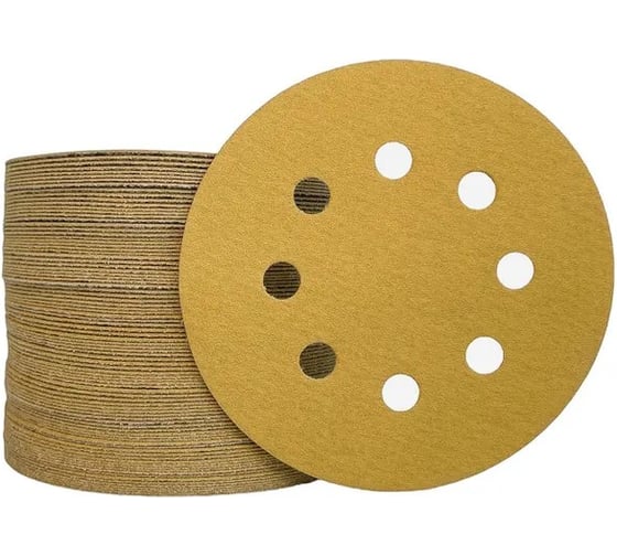 Изображение товара Набор шлифовальных кругов на липучке Vitatools 125 мм, Р60-P600, 80 шт G-125-P60-P600-80