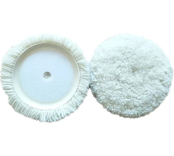 Изображение товара Мягкий полировальный круг Vitatools из искусственной шерсти - 180 мм PL-180-myagkiy-isk-sherst