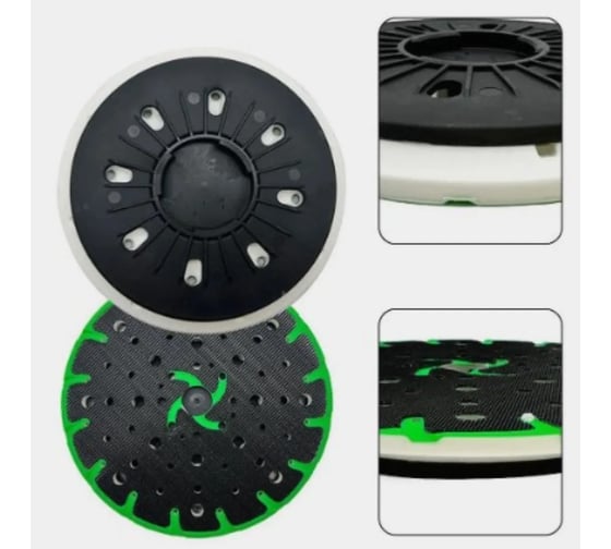 Изображение товара Шлифовальная тарелка Vitatools для FESTOOL зеленая твердая PD-150-f-hard