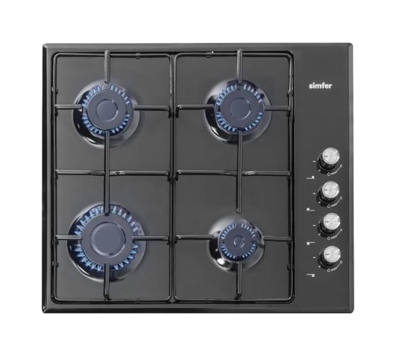 Изображение товара Газовая варочная панель SImfer с автоподжигом, черная H60Q40B411