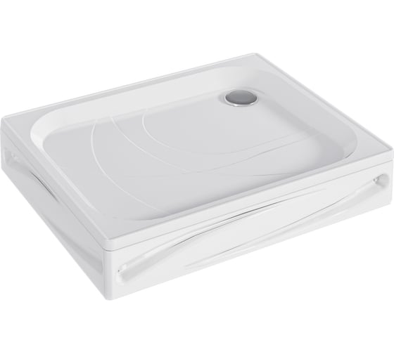 Изображение товара Поддон 1Marka Freya NEW с панелями, прямоугольный, 100х80 см, в наборе: поддон, панель, крепления, ножки и сифон для душевого поддона,н1080пК 01пфн1080пК