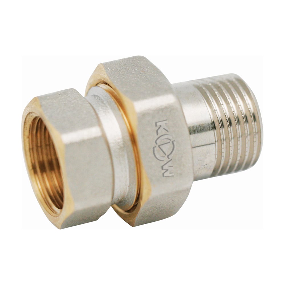 Изображение товара Сгон прямой с накидной гайкой KROMWELL 3/4", внутренняя - наружная резьба KW.304.05