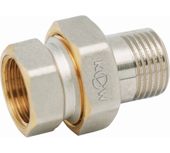 Изображение товара Сгон прямой с накидной гайкой KROMWELL, 1 1/4", внутренняя - наружная резьба KW.304.07