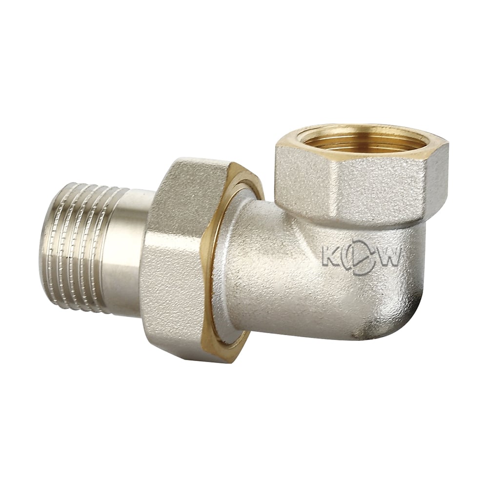 Изображение товара Сгон угловой с накидной гайкой KROMWELL 1/2 для сантехники