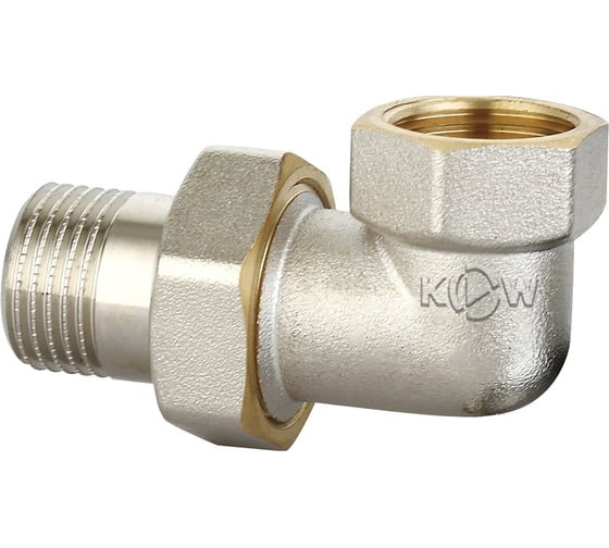 Изображение товара Сгон угловой с накидной гайкой KROMWELL 2", внутренняя - наружная резьба KW.303.09