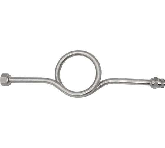 Изображение товара Петлевая трубка для манометра РОСМА Рy250 до 300C, нержавеющая сталь, прямая, ВР/НР G1/2 D070-03481