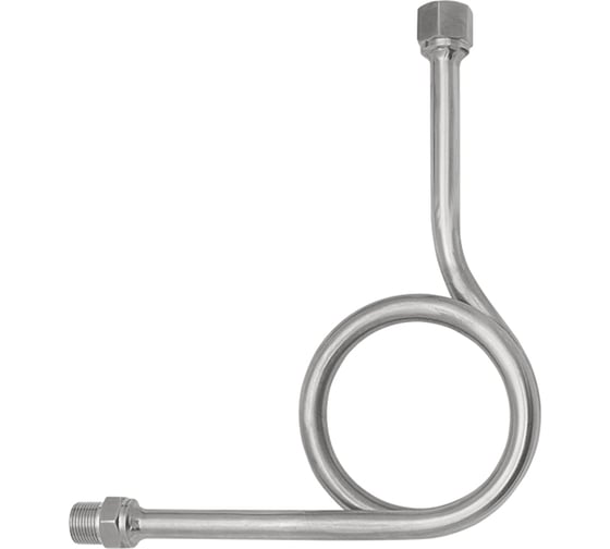 Изображение товара Петлевая трубка для манометра РОСМА Рy250 до 300C, нержавеющая сталь, угловая 90°, ВР/НР G1/2 D070-03483