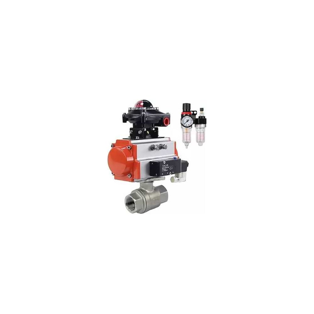 Изображение товара Кран шаровой DN.ru КШМП 316 230 ISO Ду25 Ру63 пневмопривод нержавеющая сталь