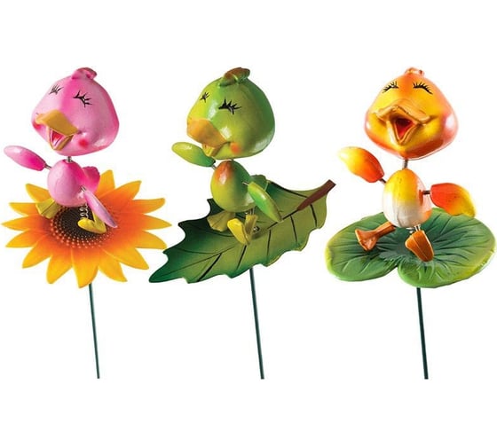 Изображение товара Садовый штекер Park Утенок на цветке GS-AR3158-5 002062