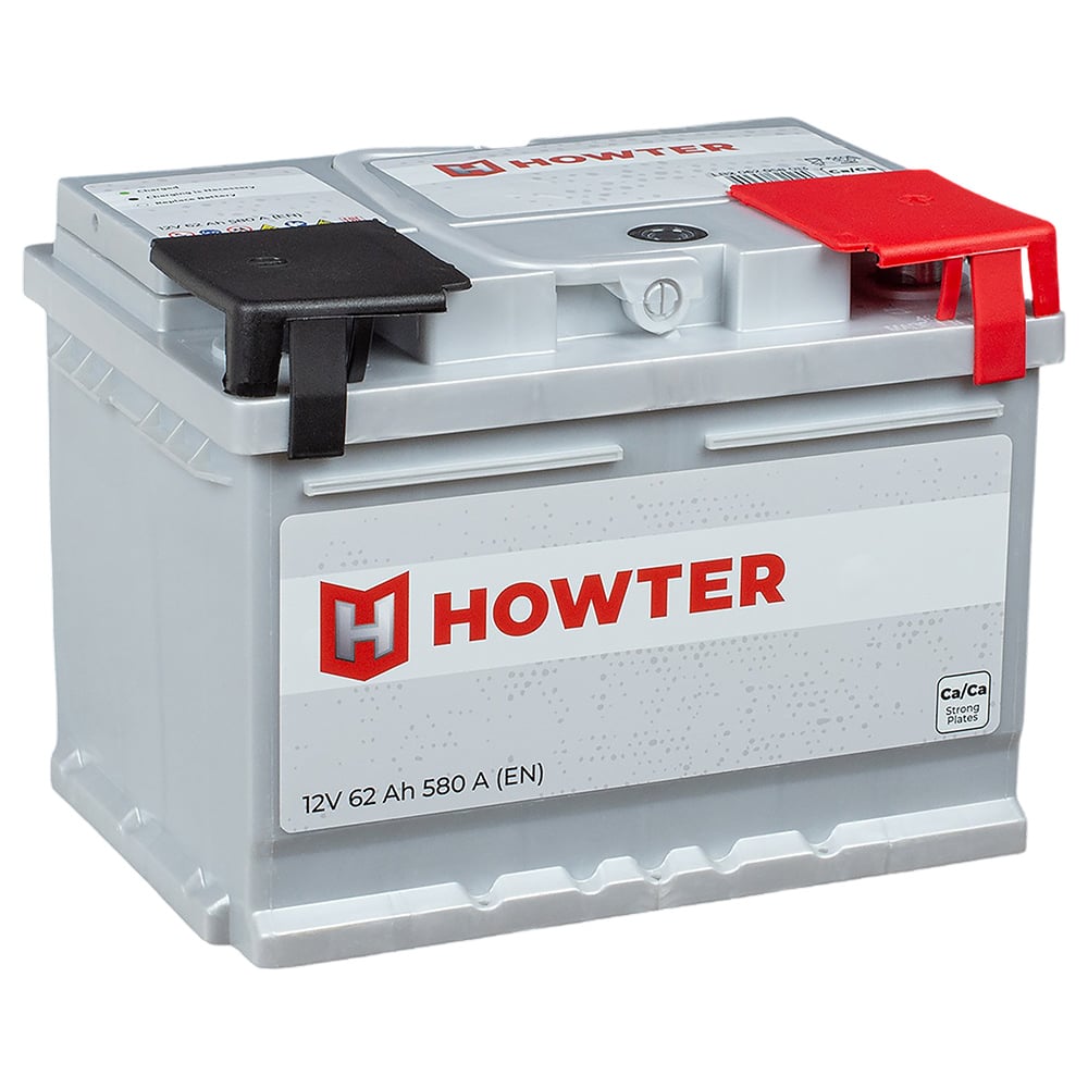 Изображение товара Аккумулятор Howter Grey 62RS 12В 62А·ч 580А (стандартные Клеммы)