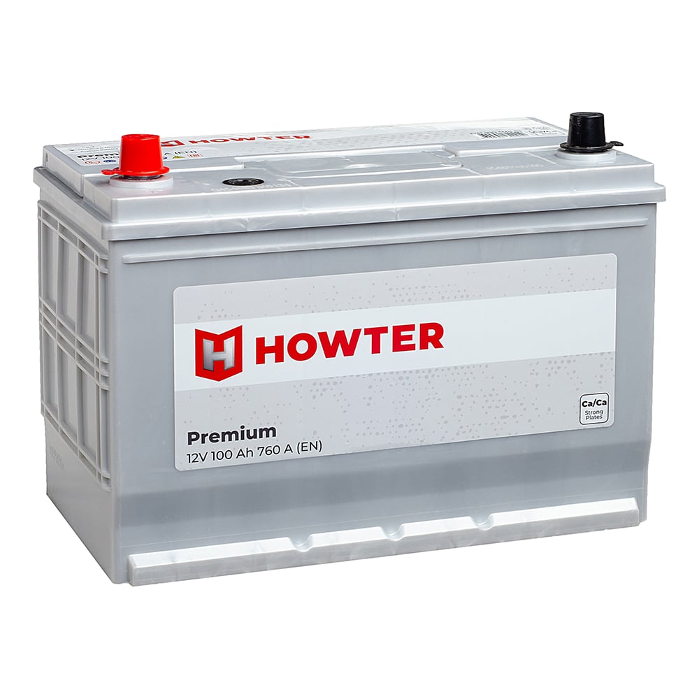 Изображение товара Аккумулятор Howter Grey 100L 760A 12В 100 А*ч с кальциевым составом