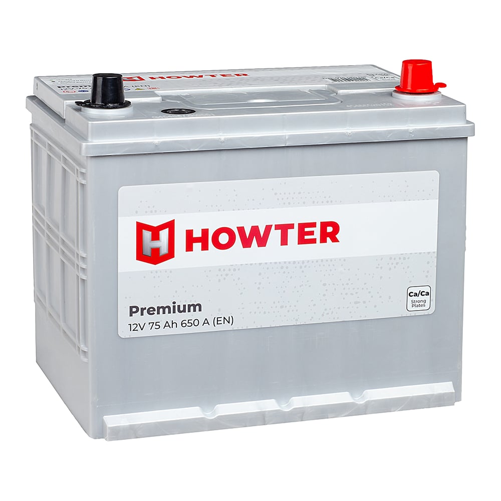 Изображение товара Аккумулятор Howter Premium 75R 12V 75А*ч 650A кальциевый для автомобиля