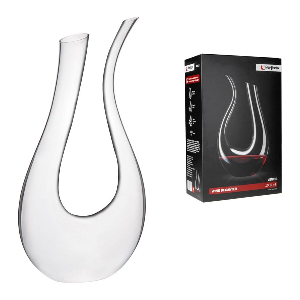 Изображение товара Декантер для вина PERFECTO LINEA 1000 мл Venice стеклянный, серия Venice