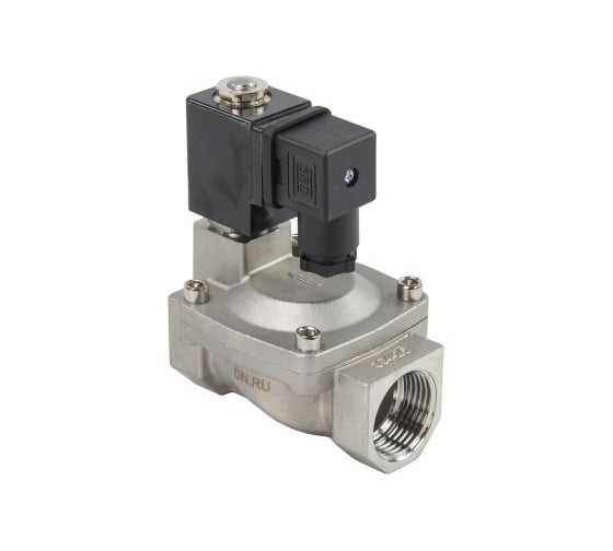 Изображение товара Клапан электромагнитный DN.ru VS2W-401E-PU-NC Ду10 Ру16 сталь, пилотный, EPDM, 24В AC D130-04270
