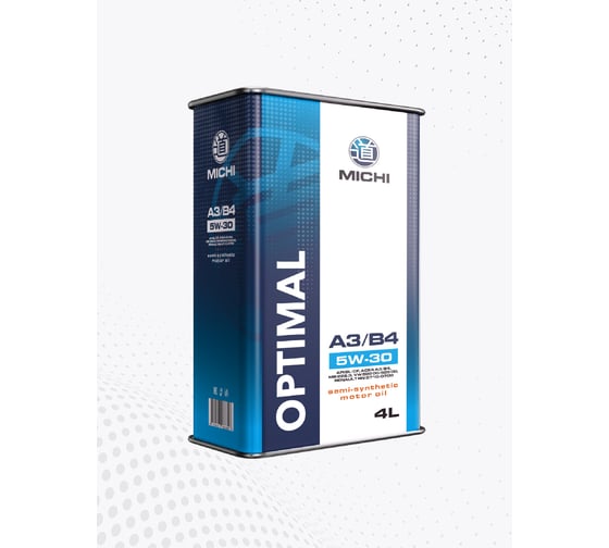 Изображение товара Моторное масло Michi OPTIMAL 5W-30 А3/B4, канистра 4л 4637370