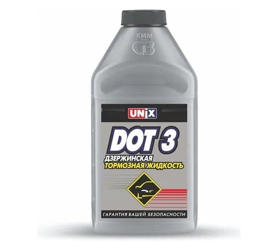 Изображение товара Тормозная жидкость UNIX ДОТ-3, канистра 455гр 4600176