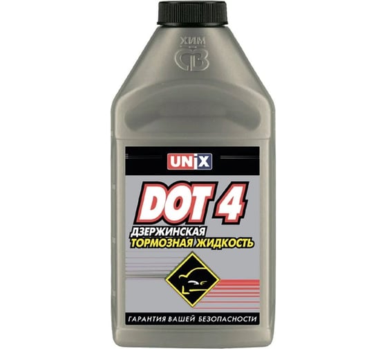 Изображение товара Тормозная жидкость UNIX ДОТ-4, канистра 455гр 4600152