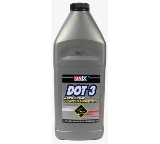Изображение товара Тормозная жидкость UNIX ДОТ-3, канистра 910гр 4600183