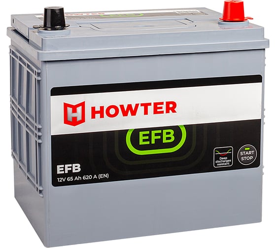Изображение товара Аккумулятор Howter EFB 65R 620A 232x173x225 463177